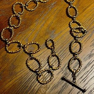 Gold-toned chain belt